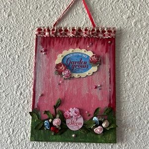 Hand painted canvas wall decor